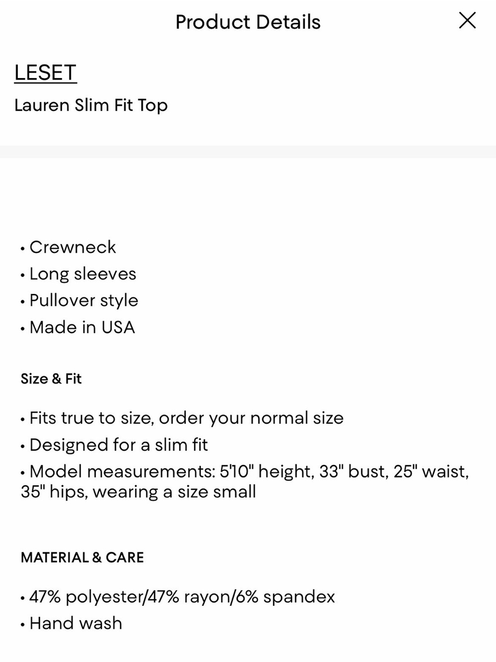 LESET Lauren Slim Fit Crewneck Top Dark Berry Small - Picture 3 of 5